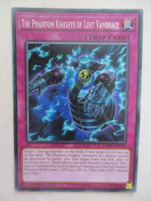 YU-GI-OH TRADING CARD - THE PHANTOM KNIGHTS OF LOST VAMBRACE