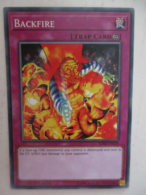YU-GI-OH TRADING CARD - BACKFIRE