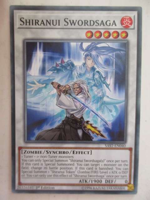 YU-GI-OH TRADING CARD - SHIRANUI SWORDSAGA