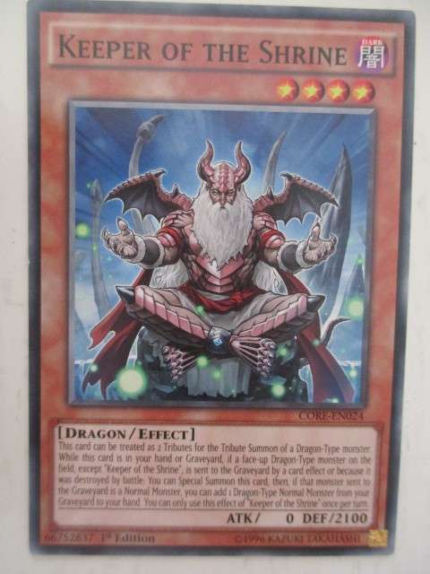 YU-GI-OH TRADING CARD - KEEPER OF THE SHRINE