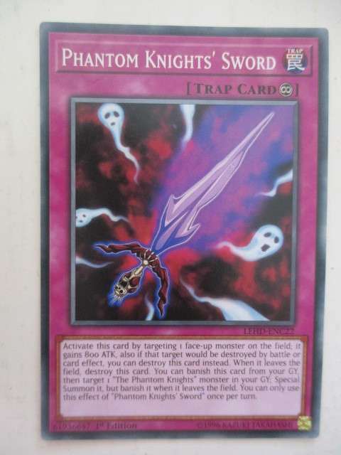 YU-GI-OH TRADING CARD - PHANTOM KNIGHTS ` SWORD
