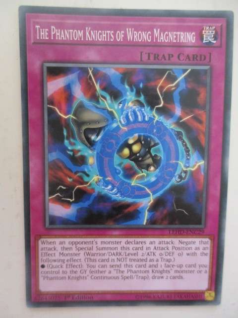 YU-GI-OH TRADIN CARD - THE PHANTOM KNIGHTS OF WRONG MAGNETRING