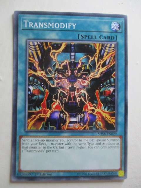 YU-GI-OH TRADING CARD - TRANSMODIFY