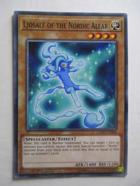 YU-GI-OH TRADING CARD - LJOSALF OF THE NORDIC ALFAR
