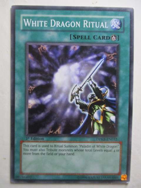 YU-GI-OH TRADING CARD - WHITE DRAGON RITUAL
