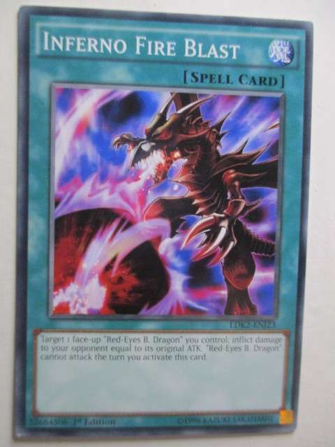 YU-GI-OH TRADING CARD - INFERNO FIRE BLAST