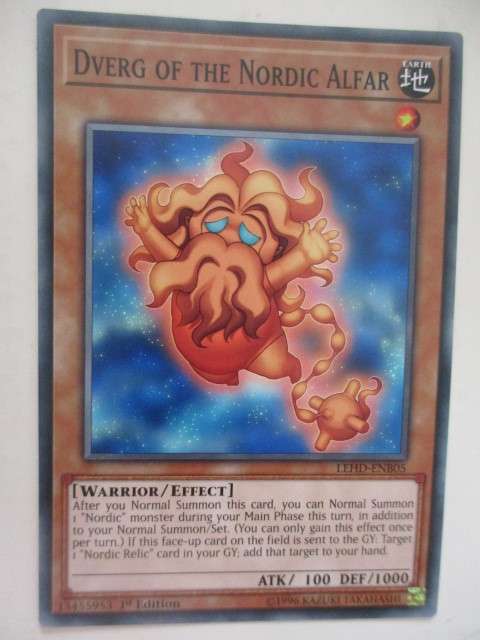 YU-GI-OH TRADING CARD - DVERG OF THE NORDIC ALFAR