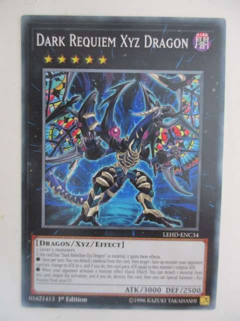 YU-GI-OH TRADING CARD - DARK REQUEM XYZ DRAGON