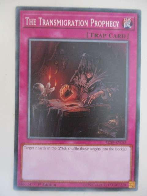 YU-GI-OH TRADING CARD - THE TRANSMIGRATION PROPHECY