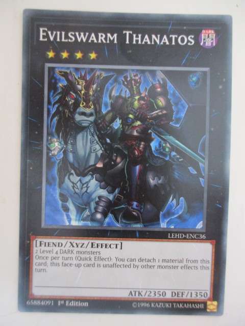 YU-GI-OH TRADING CARD - EVILSWARM  THANATOS