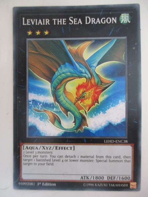 YU-GI-OH TRADING CARD - LEVIAIR THE SEA DRAGON