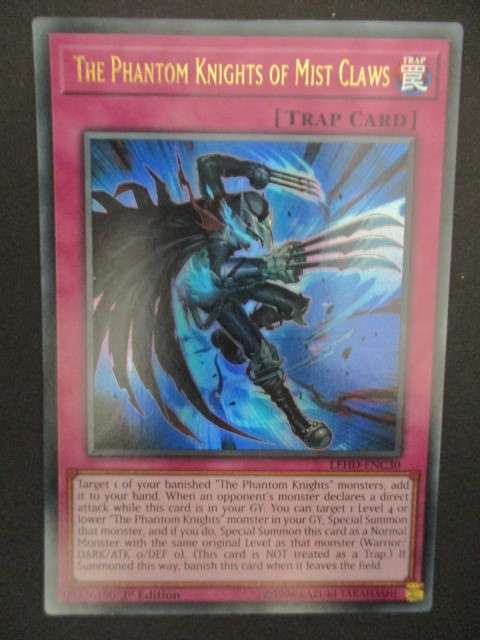 YU-GI-OH TRADING CARD - THE PHANTOM KNIGHTS OF MIST CLAWS / FOIL CARD / SHINY