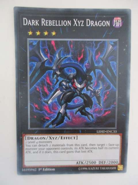 YU-GI-OH TRADING CARD - DARK REBELLION XYZ DRAGON