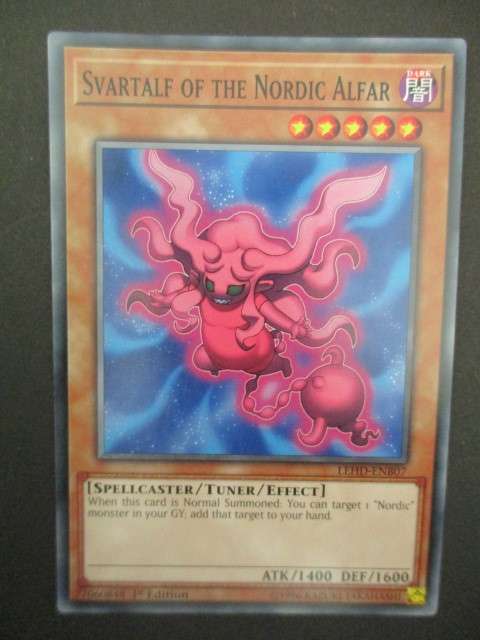 YU-GI-OH TRADING CARD -  SVARTALF OF THE NORDIC ALFAR
