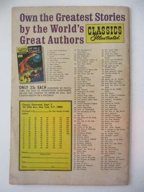 CLASSICS ILLUSTRATED - THE MOONSTONE - NO. 30 - 1968