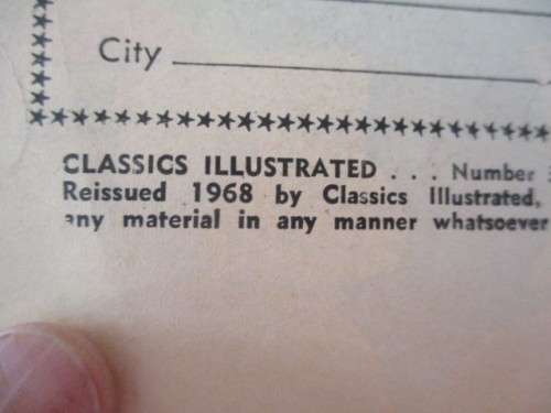 CLASSICS ILLUSTRATED - THE MOONSTONE - NO. 30 - 1968