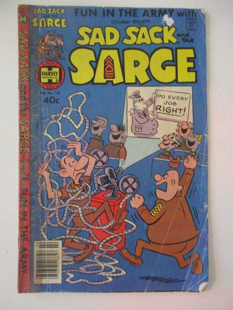 HARVEY WORLD - SAD SACK AND THE SARGE - NO. 141 -  1980