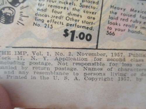 RED TOP COMICS - EVA THE IMP -  VOL. 1 NO. 2 - 1957
