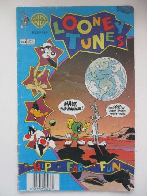 WARNER BROTHERS COMIC - LOONEY TUNES - NO. 4  -1995 - A SOUTH AFRICAN COMIC