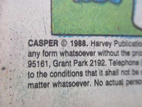 HARVEY COMICS - THE FRIENDLY GHOST CASPER - NO. 28  - 1988  - A SOUTH AFRICAN COMIC