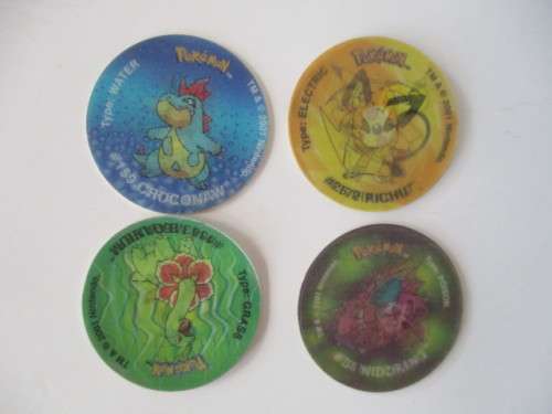 POKEMON LOT OF 4 3D TAZOS