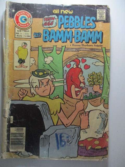 CHARLTON COMICS - PEBBLES AND BAMM-BAMM -  VOL. 5 NO. 34 -1976