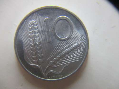 ITALY 10 LIRE ALUMINIUM 1970 COIN