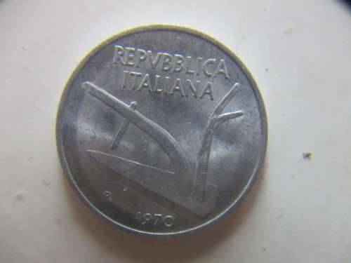 ITALY 10 LIRE ALUMINIUM 1970 COIN