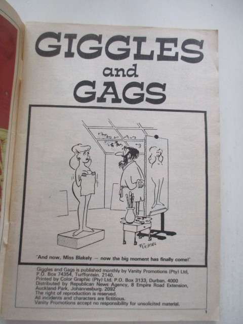SA HUMOUR GIGGLES AND GAGS NO. 53 - CARTOON HUMOUR