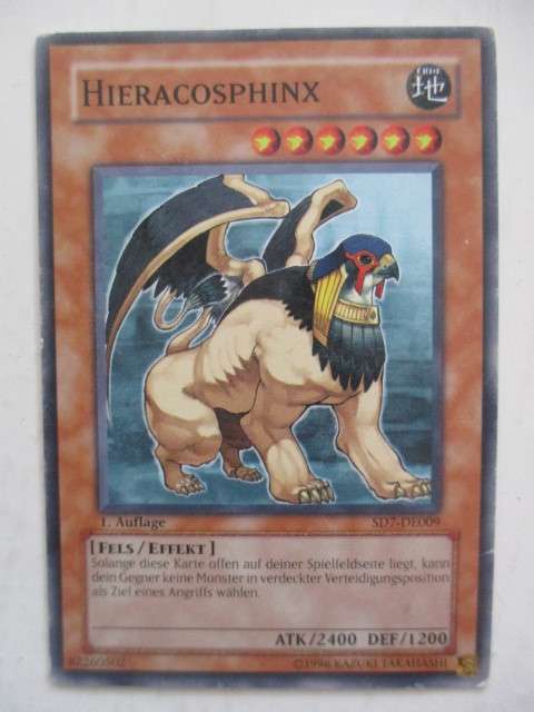 YU-GI-OH TRADING CARD - GERMAN  - HIERACOSPHINX