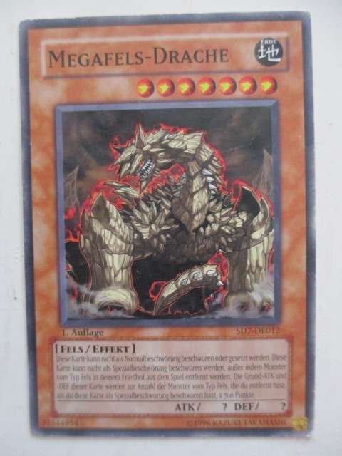 YU-GI-OH TRADING CARD - GERMAN - MEGAROCK DRAGON