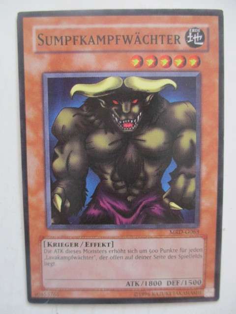 YU-GI-OH TRADING CARD - GERMAN  - SWAMP BATTLEGUARD