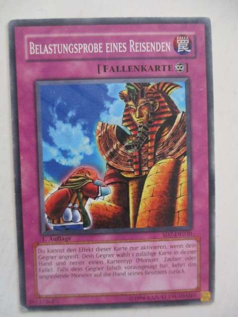 YU-GI-OH TRADING CARD - GERMAN - ORDEAL OF A TRAVELER