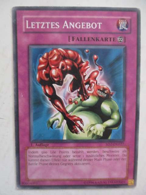 YU-GI-OH TRADING CARD - GERMAN - ULTIMATE OFFERING