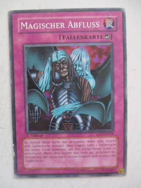 YU-GI-OH TRADING CARD - MAGIC DRAIN - GERMAN CARD