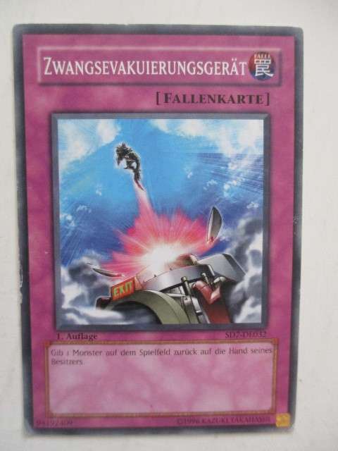 YU-GI-OH TRADING CARD - GERMAN - COMPULSORY EVACUATION DEVICE