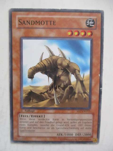 YU-GI-OH TRADING CARD - GERMAN - SAND MOTH
