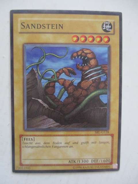 YU-GI-OH TRADING CARD - GERMAN- SAND STONE