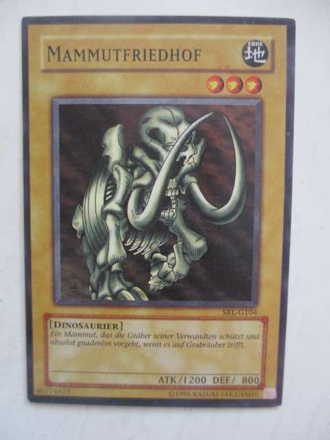 YU-GI-OH TRADING CARD - GERMAN - MAMMOTH GRAVEYARD