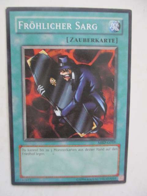YU-GI-OH TRADING CARD - GERMAN - THE CHEERFUL COFFIN