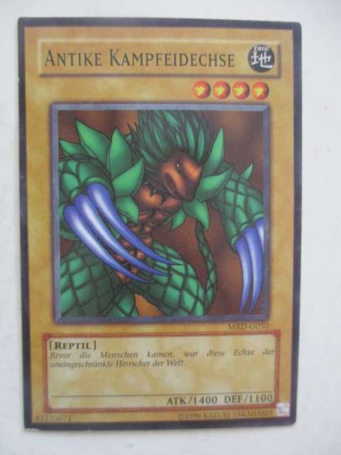 YU-GI-OH TRADING CARD - GERMAN CARD - ANCIENT LIZARD WARRIOR