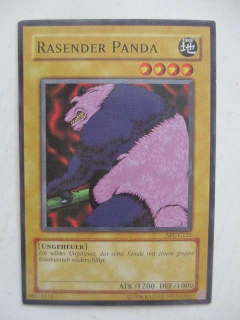 YU-GI-OH TRADING CARD - GERMAN CARD - FRENZIED PANDA