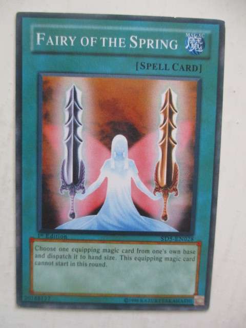YU-GI-OH TRADING CARD - FAIRY OF THE SPRING