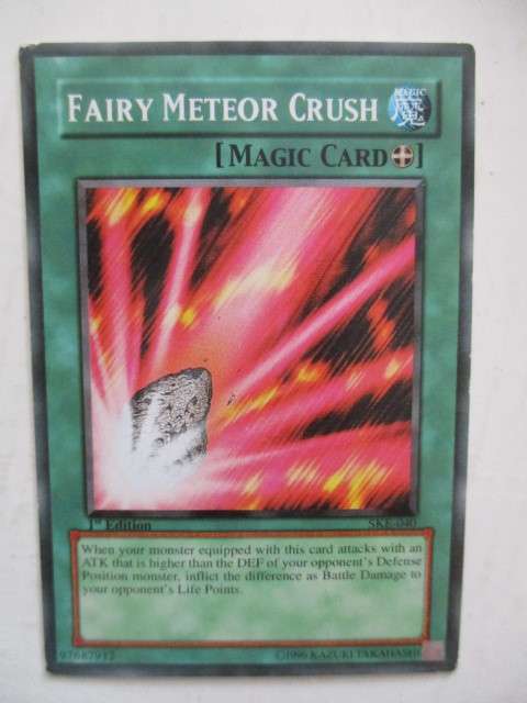 YU-GI-OH TRADING CARD - FAIRY METEOR CRUSH