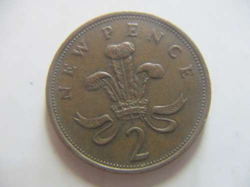 GREAT BRITAIN 2 NEW  PENCE 1979