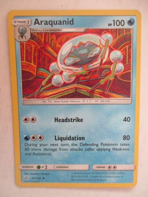 POKEMON  TRADING CARD - ARAQUANID