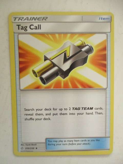 POKEMON TRADING CARD - TRAINER - TAG CALL