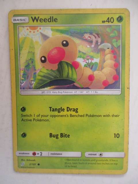 POKEMON TRADING CARD - WEEDLE