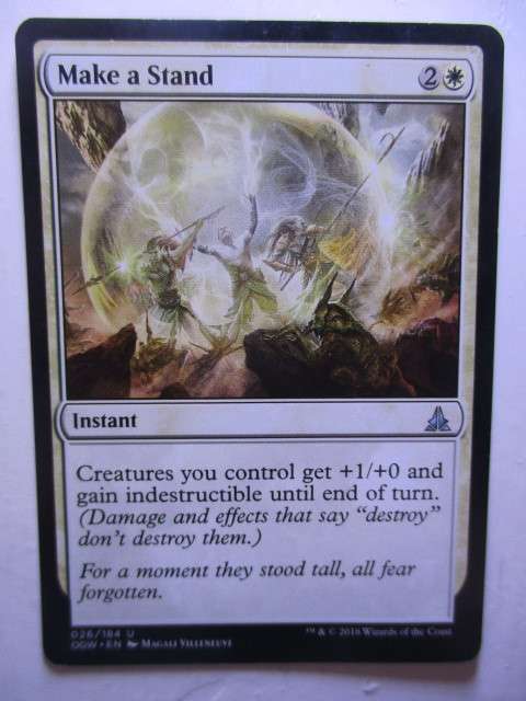 MAGIC THE GATHERING TRADING CARD - MAKE A STAND