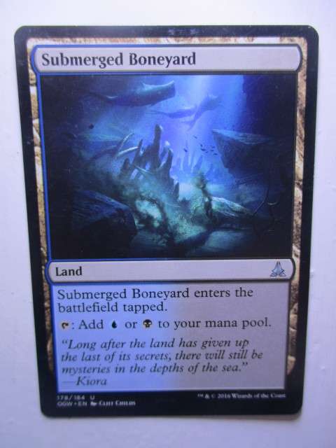 MAGIC THE GATHERING TRADING CARD - SUBMERGED BONEYARD